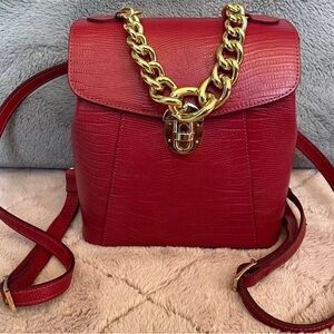 Divina Firenze leather 3 Way 👜 bag purse backpack 🎒